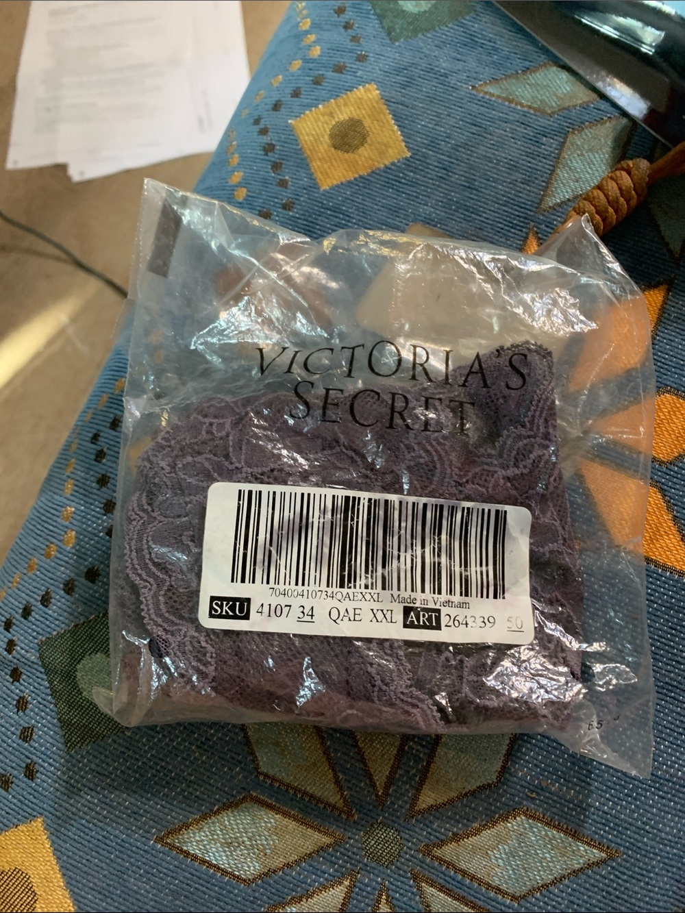 NWT Victoria's Secret Purple Lace Panties